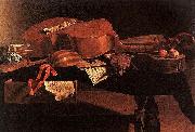 Evaristo Baschenis Musical Instruments Sweden oil painting artist